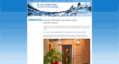 Desktop Screenshot of hautarzt-frings.de